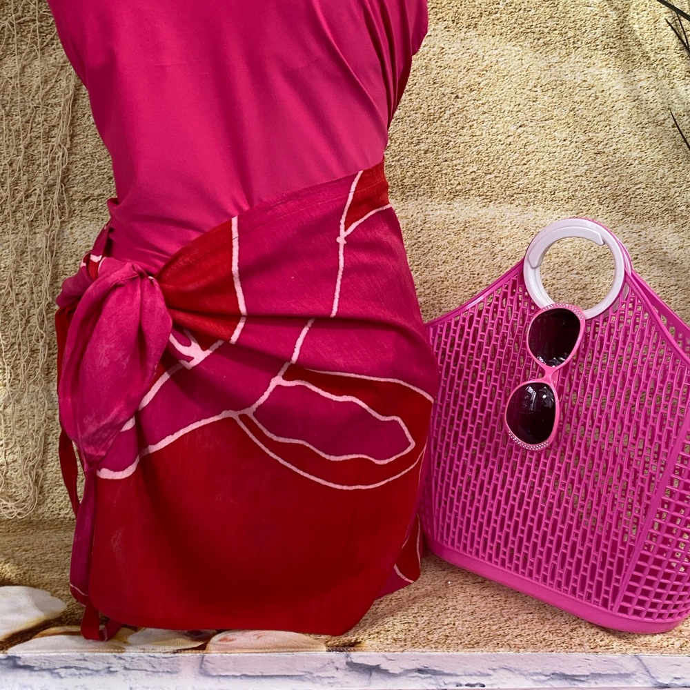 Pink & Red Sarong